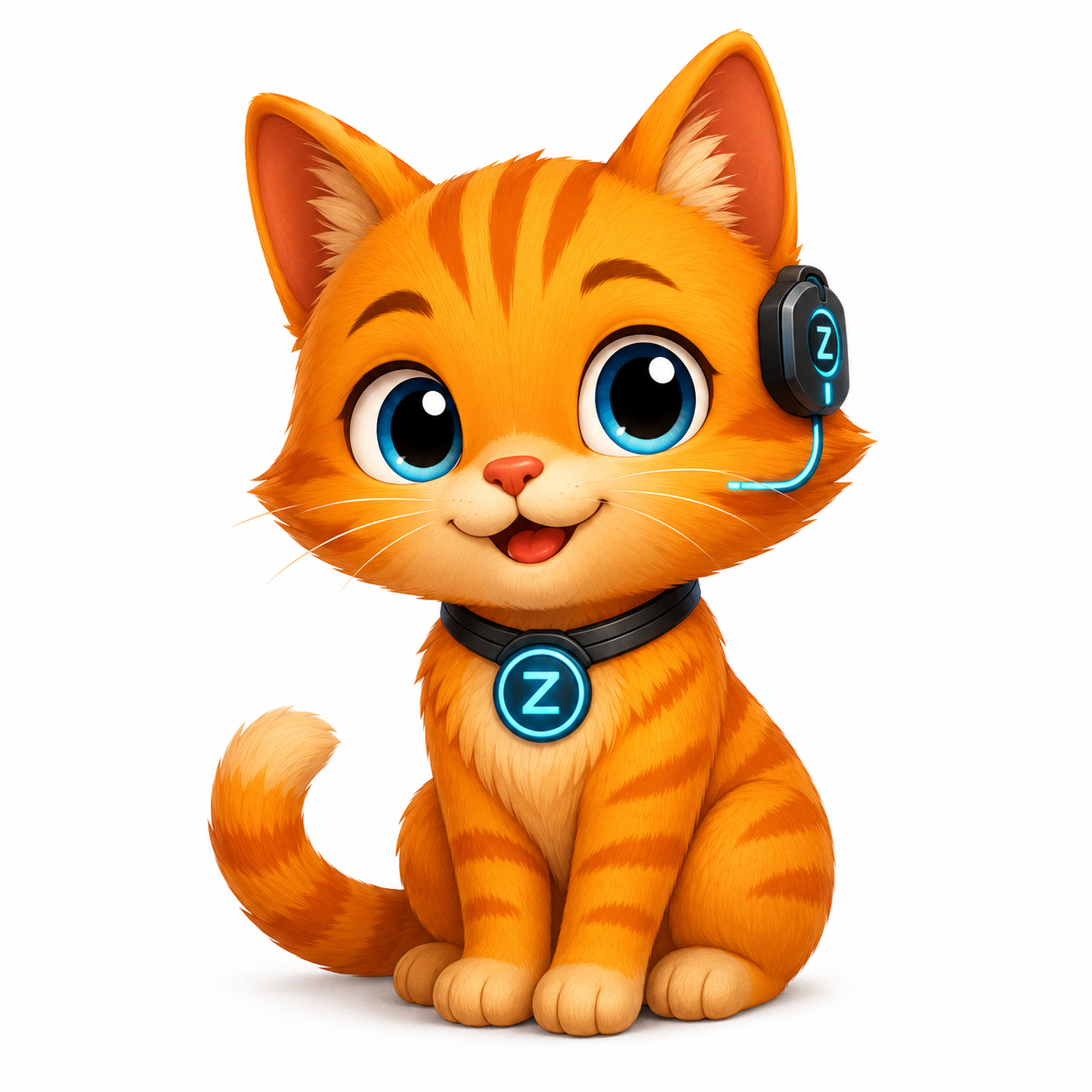 ZORYNCOIN Mascot - The Smartest Cat